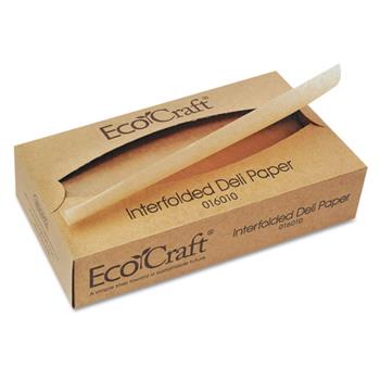 Bagcraft EcoCraft Interfolded Soy Wax Deli Sheets, 10 x 10 3/4, 500/Box, 12 Boxes/Carton