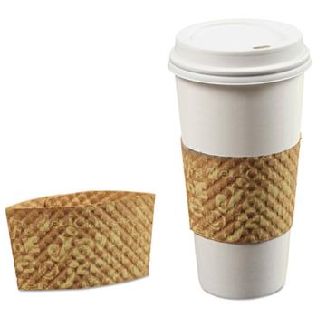 Bagcraft Java Jacket Coffee Sleeve for 12-24 oz Hot Cups, Brown, 200/Carton