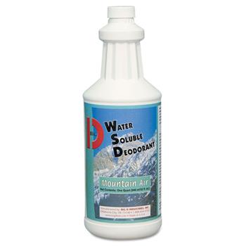 Big D Industries Water-Soluble Deodorant, Mountain Air, 32oz, 12/Carton