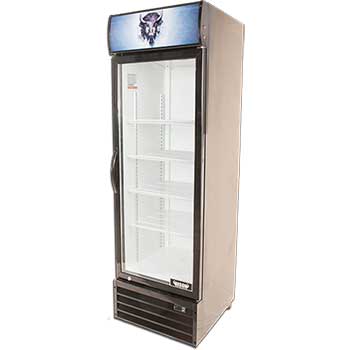 Bison Refrigeration One Glass Door Reach-In Refrigerator, 23 8/9&quot;