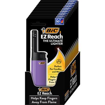 BIC EZ Reach Assorted Lighters, 48/Case