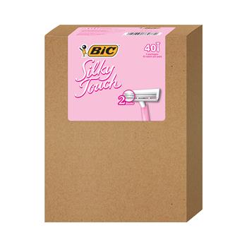BIC Silky Touch Women&#39;s Single Blade Disposable Razors, 480/Carton
