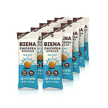 Biena Chickpea Snacks Sea Salt,  1.2 oz, 10 Count