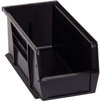 W.B. Mason Co. Conductive Bins, 10 7/8&quot; x 5 1/2&quot; x 5&quot;, Black, 12/CS