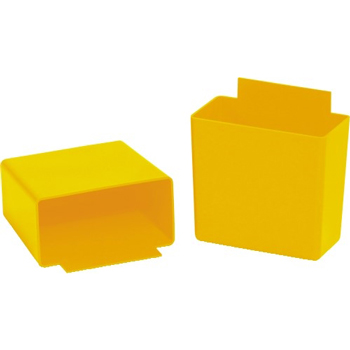 W.B. Mason Co. Shelf Bin Cups, 3 1/4&quot; x 1 3/4&quot; x 3&quot;, Yellow, 48/CS