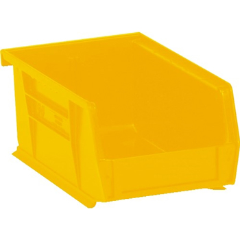 W.B. Mason Co. Plastic Stack &amp; Hang Bin Boxes, 9 1/4&quot; x 6&quot; x 5&quot;, Yellow, 12/CS