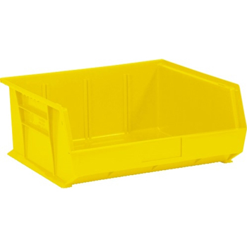 W.B. Mason Co. Plastic Stack &amp; Hang Bin Boxes, 14 3/4&quot; x 16 1/2&quot; x 7&quot;, Yellow, 6/CS
