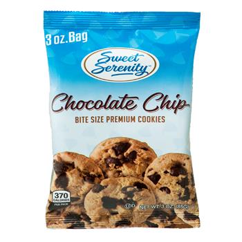 Sweet Serenity Chocolate Chip Cookie, 3 oz, 48/CS