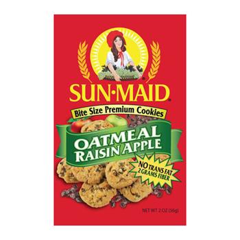 Sun-Maid Oatmeal Raisin Apple Cookie, 2 oz, 60/CS