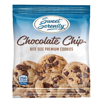 Sweet Serenity Chocolate Chip Cookie Bites, 2 oz, 60/CS