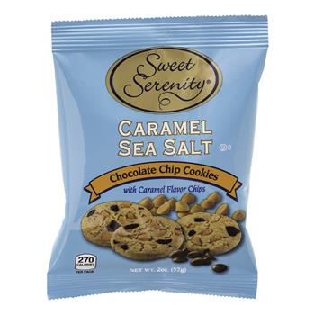 Sweet Serenity Caramel Sea Salt Chocolate Chip Cookie, 2 oz, 60/CS
