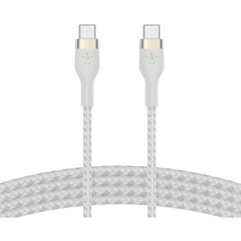 Belkin USB-C to USB-C Cable Connector, 6.56 ft, Apple, Cable Strap, White