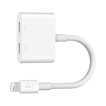 Belkin 4.50&quot; Lightning Audio/Power Cabl for iPhone,iPad,White