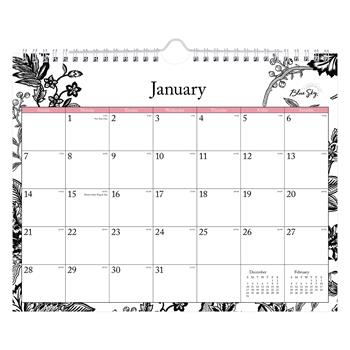 Blue Sky Monthly Wall Calendar, 12 Month, 11&quot; x 8-3/4&quot;, Analeis, Jan 2024 - Dec 2024