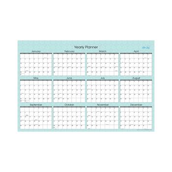 Blue Sky Laminated Erasable Wall Calendar, 36&quot; x 24&quot;, Picadilly, 2023