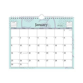 Blue Sky™ Monthly Wall Calendar, 11" x 8.75, Rue Du Flore, 2023 - WB Mason