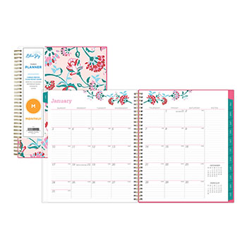 Blue Sky™ Breast Cancer Awareness Monthly Planner, 8&quot; x 10&quot;, 2021