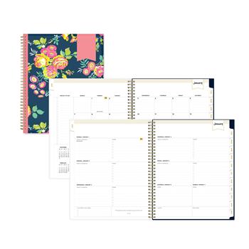 Blue Sky™ Day Designer Create-Your-Own Cover Weekly/Monthly Planner, 8.5&quot; x 11&quot;, Peyton Navy, 2023