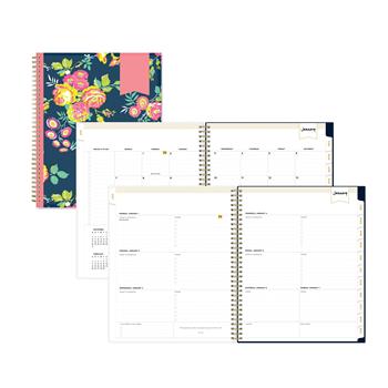 Blue Sky Day Designer Peyton Navy Create-Your-Own Cover Weekly/Monthly Planner, 8.5 x 11 in