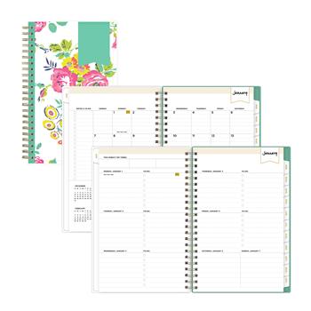 Blue Sky Day Designer Peyton White Create-Your-Own Cover Weekly/Monthly Planner, 5 x 8 in