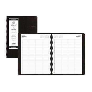 Blue Sky Aligned Daily Four-Person Appointment Planner, 11&quot; x 8&quot;, Black, 2023