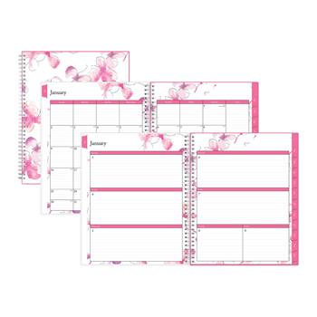 Blue Sky Breast Cancer Awareness Create-Your-Own Cover Weekly/Monthly Planner, 8.5&quot; x 11&quot;, 2024