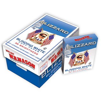 Blizzard™ Blinding White Copy Paper, 98 Bright, 20 lb., 8 1/2 x 11, White, 5000/CT
