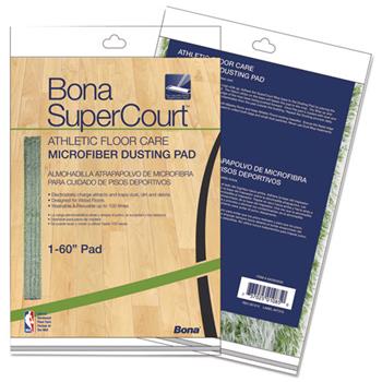 Bona SuperCourt Athletic Floor Care Microfiber Dusting Pad, 60&quot;, Green