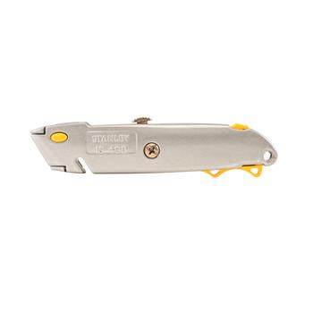 Stanley Quick-Change Utility Knife w/Retractable Blade &amp; Twine Cutter, Gray