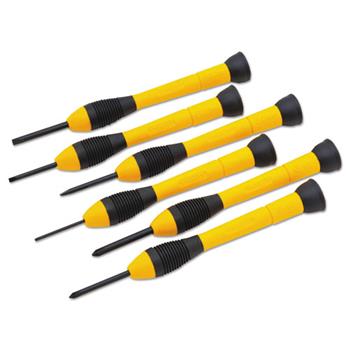 Stanley&#174; Stanley Black &amp; Yellow Decker Inc 6-Piece Precision Screwdriver Set, Black/Yellow