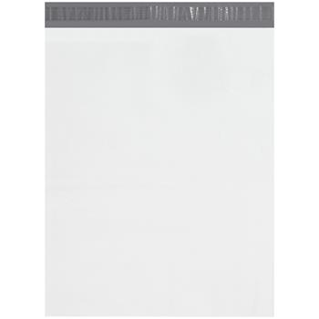 W.B. Mason Co. Self-Seal Poly Mailers with Tear Strip, #8, 19 in x 24 in, White, 250/Case