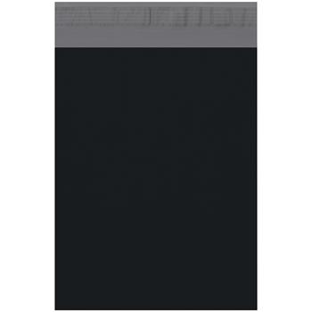 W.B. Mason Co. Self-Seal Poly Mailers, 10 in x 13 in, Black, 100/Case
