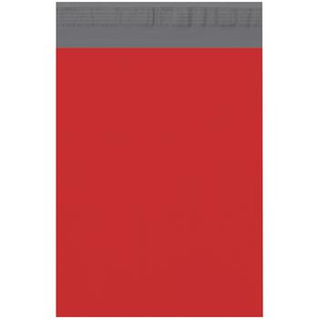 W.B. Mason Co. Self-Seal Poly Mailers, 10 in x 13 in, Red, 100/Case