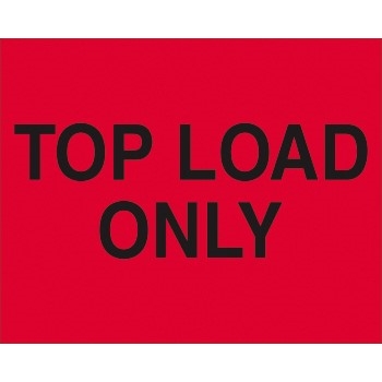 W.B. Mason Co. Labels, Top Load Only, 8 in x 10 in, Fluorescent Red, 250/Roll