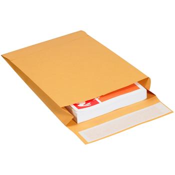 W.B. Mason Co. Expandable Self-Seal Envelopes, 9 in x 12 in x 2 in, Kraft, 250/Case