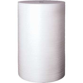 W.B. Mason Co. Non-Perforated Foam Rolls, 36 in x 1,250 ft, 1/16 in Thick, White, 2 Rolls