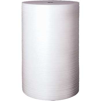 Polyair Foam Roll, 1/8 in, 48 in x 550 ft, Perforated, White, 1 Roll/Bundle