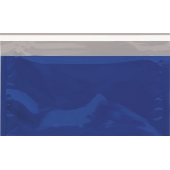 W.B. Mason Co. Metallic Glamour Self-Seal Mailers, 6-1/4 in x 10-1/4 in, Blue, 250/Case