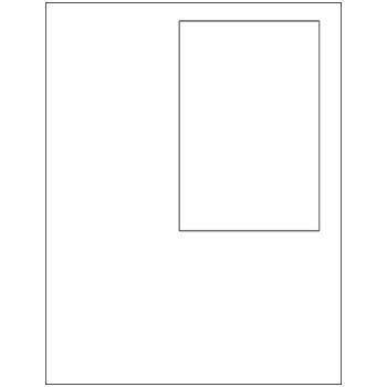 W.B. Mason Co. Integrated Labels, 4 in x 6 in Label Size, White, 1/Sheet, 100 Sheets/Case