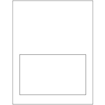 W.B. Mason Co. Integrated Labels, 7 in x 4-1/4 in Label Size, White, 1/Sheet, 100 Sheets/Case