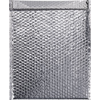 W.B. Mason Co. Cool Shield Bubble Lined Self-Seal Mailers, 24 in x 20 in, Silver, 50/Case