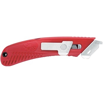 W.B. Mason Co. S4SR&#174; Spring-Back Safety Cutter, Left Handed, Red, 12/CS