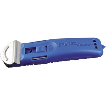 W.B. Mason Co. EZ7™ Guarded Spring-Back Safety Cutter, Blue, 12/CS