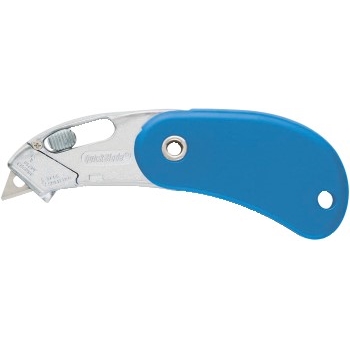 W.B. Mason Co. PSC-2™ Spring-Back Pocket Safety Cutter, Blue, 12/CS