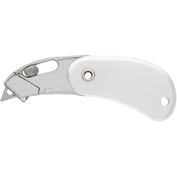W.B. Mason Co. PSC-2™ Spring-Back Pocket Safety Cutter, White, 12/CS