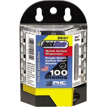 W.B. Mason Co. Safety Point&#174; SPD-017 Blade Dispenser, Black/Clear, 100/CS