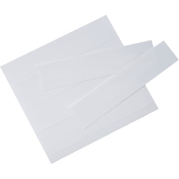 W.B. Mason Co. Plastic Label Holder Insert Cards, 6&quot; x 1 1/4&quot; White, 400/CS
