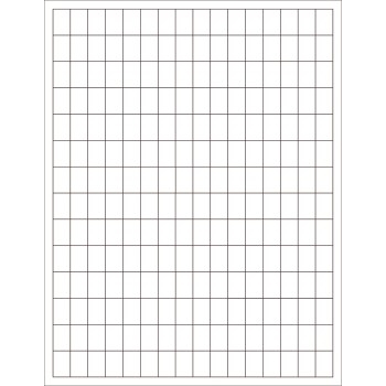 W.B. Mason Co. Rectangle Laser Labels, 1/2 in x 3/4 in, White, 224/Sheet, 100 Sheets/Case