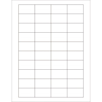W.B. Mason Co. Rectangle Laser Labels, 1-3/4 in x 1 in, White, 40/Sheet, 100 Sheets/Case