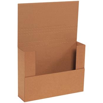 W.B. Mason Co. Easy-Fold Mailers, 12 1/8&quot; x 9 1/8&quot; x 4&quot;, Kraft, 50/Bundle